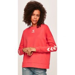 Hummel - Bluza. Pomarańczowe bluzy damskie Hummel, s, z nadrukiem, z bawełny, bez rękawów, bez kaptura. Za 219,90 zł.