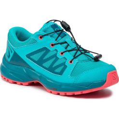 Trekkingi SALOMON - Xa Elevate J 404807 09 M0 Bluebird/Deep Lagoon/Dubarry. Niebieskie półbuty dziewczęce Salomon, na sznurówki. W wyprzedaży za 219,00 zł.