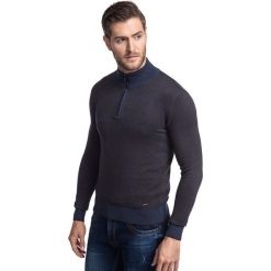 Sweter SILVANO SWKR000284. Szare swetry męskie Giacomo Conti, m, bez wzorów, z bawełny, bez kołnierzyka, bez kaptura. Za 249,00 zł.