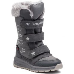Śniegowce KANGAROOS - K-Star Boot Rtx 18260 000 2009 M Steel Grey/Vapor Grey. Szare śniegowce dziewczęce KangaROOS, bez zapięcia. W wyprzedaży za 189,00 zł.