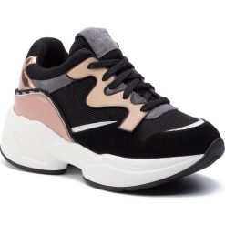 Sneakersy LIU JO - Jog 09 B69041 PX044 Black/Nude S1007. Czarne półbuty damskie Liu Jo, ze skóry. Za 799,00 zł.