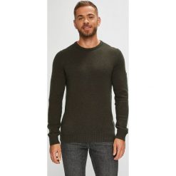 Camel Active - Sweter. Zielone swetry męskie marki Camel Active, s, bez wzorów, z wełny, z okrągłym kołnierzem, bez kaptura. W wyprzedaży za 299,90 zł.