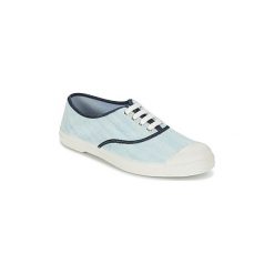 Buty Bensimon TENNIS BLEACHED DENIM. Niebieskie trampki i tenisówki damskie Bensimon, bez wzorów, z denimu, bez zapięcia. Za 104,30 zł.