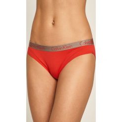Calvin Klein Underwear - Figi. Czerwone majtki damskie Calvin Klein Underwear, s, z elastanu. Za 69,90 zł.