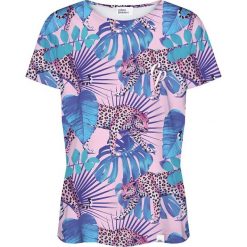 Colour Pleasure Koszulka damska CP-030 274 różowo-niebieska r. XL/XXL. Różowe t-shirty damskie Colour pleasure, xl. Za 70,35 zł.