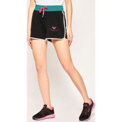 Szorty sportowe EA7 Emporio Armani 3HTS53 TJ31Z 1200. Czarne spodenki sportowe damskie EA7 Emporio Armani, xs, bez wzorów, sportowe. W wyprzedaży za 259,00 zł.