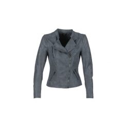 Kurtki skórzane Only AVA. Niebieskie kurtki damskie ONLY, bez wzorów, bez kaptura. Za 219,00 zł.