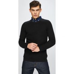 Premium by Jack&Jones - Sweter. Czarne swetry męskie Premium by Jack&Jones, s, bez wzorów, z bawełny, z okrągłym kołnierzem, bez kaptura. W wyprzedaży za 119,90 zł.