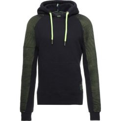Superdry FLEX HOOD Bluza z kapturem deep navy. Niebieskie bluzy męskie rozpinane Superdry, m, z bawełny, z kapturem. Za 429,00 zł.