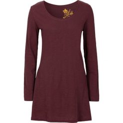 Shirt z długim rękawem bonprix czerwony klonowy. Czerwone koszulki damskie bonprix, bez wzorów, bez kołnierzyka, z długim rękawem. Za 34,99 zł.