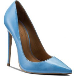 Szpilki KAZAR - Natalie 23928-01-10 Blue. Niebieskie szpilki ze skóry licowej Kazar, bez wzorów, na wysokim obcasie, na obcasie, bez zapięcia. W wyprzedaży za 339,00 zł.