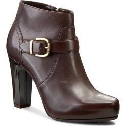 Botki GINO ROSSI - Moska DBG160-G05-4300-4000-F C.Czekolada 89. Brązowe botki damskie na obcasie Gino Rossi, z materiału. W wyprzedaży za 249,00 zł.