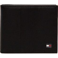 Tommy Hilfiger - Portfel skórzany. Czarne portfele męskie TOMMY HILFIGER, bez wzorów, ze skóry. Za 229,90 zł.