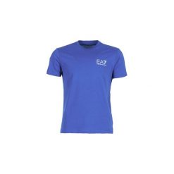 T-shirty z krótkim rękawem Emporio Armani EA7 TRAIN CORE IDENTITY 3ZPT51. Niebieskie t-shirty męskie marki Emporio Armani EA7, s, bez wzorów, bez kołnierzyka, krótkie. Za 191,20 zł.