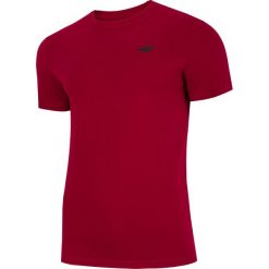 T-shirt męski TSM213 - ciemna czerwień. Czerwone koszulki męskie 4f, m, bez wzorów, bez kołnierzyka, bez rękawów. Za 29,99 zł.