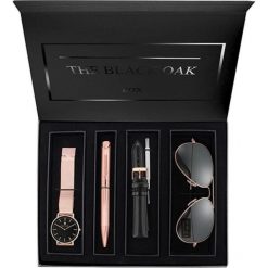 Black Oak zestaw upominkowy damski BX97054SET-803. Czarne zegarki damskie Black Oak. W wyprzedaży za 259,00 zł.