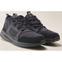 Buty sportowe ze skórzanymi wstawkami - Granatowy. Niebieskie halówki męskie House. Za 139,99 zł.