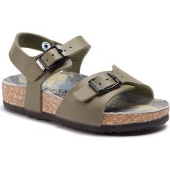Sandały GUESS - Briks FI6BRI ELE03 GEN. Zielone sandały chłopięce Guess, ze skóry ekologicznej, bez zapięcia. W wyprzedaży za 169,00 zł.