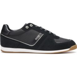 BOSS Glaze Tenisówki Czarny. Czarne trampki męskie Boss, bez wzorów, ze skóry, bez zapięcia. Za 671,95 zł.