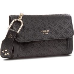Torebka GUESS - HWSG69 93780 BLA. Czarne listonoszki damskie marki Guess, z aplikacjami, ze skóry ekologicznej. Za 449,00 zł.