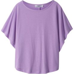 Shirt plażowy bonprix kolor bzu. Fioletowe bluzki dziewczęce bonprix, bez wzorów, bez kołnierzyka, bez rękawów, bez kaptura. Za 32,99 zł.
