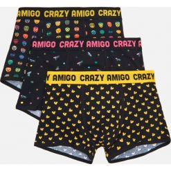 3 pack bawełnianych bokserek - Żółty. Żółte bokserki męskie Cropp, bez wzorów, z bawełny. Za 59,99 zł.