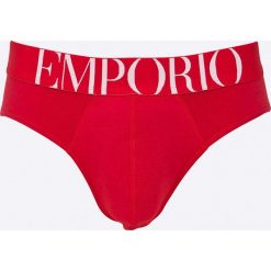 Emporio Armani - Slipy. Czerwone slipy męskie Emporio Armani, z bawełny. W wyprzedaży za 99,90 zł.