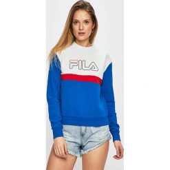 Fila - Bluza. Czarne bluzy damskie Fila, s, z nadrukiem, z bawełny, bez rękawów, bez kaptura. W wyprzedaży za 139,90 zł.