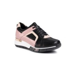 Gino Rossi Sport RST-ARA-08 Czarny. Czarne buty sportowe damskie Gino Rossi Sport, bez wzorów, ze skóry, sportowe. Za 259,99 zł.