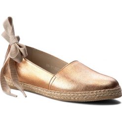 Espadryle KARINO - 2022/091-P Róż. Żółte espadryle damskie marki Karino, ze skóry, na płaskiej podeszwie. W wyprzedaży za 199,00 zł.