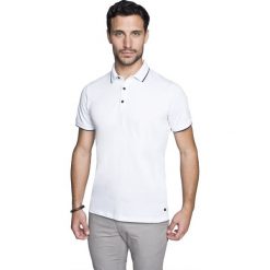 Koszulka polo wimbledon biały. Białe koszulki męskie Recman, m, bez wzorów, polo, bez rękawów. Za 129,00 zł.