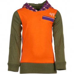 Bluza "Throw" w kolorze pomarańczowo-niebiesko-oliwkowym. Brązowe bluzy niemowlęce 4FunkyFlavours Kids. W wyprzedaży za 102,95 zł.
