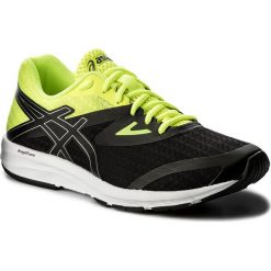Buty ASICS - Amplica T825N Black/Silver/Safety Yellow 9093. Czarne buty do biegania męskie Asics, z materiału. W wyprzedaży za 199,00 zł.
