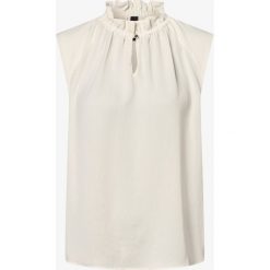 Marc Cain Collections - Damska bluzka bez rękawów, biały. Białe bluzki damskie Marc Cain Collections, bez wzorów, z falbankami, bez rękawów. Za 639,95 zł.