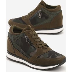 Khaki Sneakersy I Surrender. Brązowe sneakersy damskie Renee. Za 99,99 zł.
