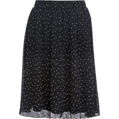 Spódnica bonprix czarno-biały w kropki. Czarne spódniczki damskie bonprix, z nadrukiem. Za 89,99 zł.