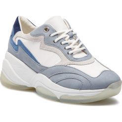 Sneakersy GEOX - D Kirya B D92BPB 08532 C1ZF3 White/Sage. Niebieskie półbuty damskie Geox, bez wzorów, ze skóry, bez obcasa, na płaskiej podeszwie, bez zapięcia. W wyprzedaży za 339,00 zł.