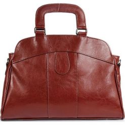Torebka skórzana damska kuferek DAN-A T25 koniakowa - koniak. Kuferki damskie DAN-A, bez wzorów, ze skóry, eleganckie, bez dodatków. Za 289,99 zł.
