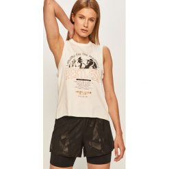 Only - Top. Szare bluzki damskie ONLY, m, z nadrukiem, z bawełny, z okrągłym kołnierzem. Za 59,90 zł.
