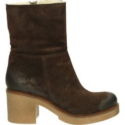 Botki - DELIZIA3 CR T. Brązowe botki damskie skórzane marki Venezia. Za 299,00 zł.