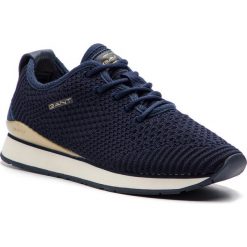 Sneakersy GANT - Linda 18538354 Marine G69. Niebieskie półbuty damskie GANT, z zamszu. W wyprzedaży za 339,00 zł.