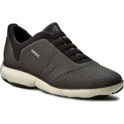 Półbuty GEOX - D Nebula G D621EG 00014 C9999 Czarny. Czarne półbuty damskie skórzane Geox, na płaskiej podeszwie. W wyprzedaży za 299,00 zł.