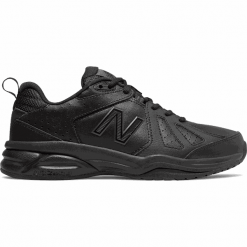 New Balance WX624AB5. Buty sportowe damskie New Balance, bez wzorów, ze skóry, na fitness i siłownię. W wyprzedaży za 199,99 zł.