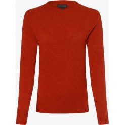 Franco Callegari - Damski sweter z wełny merino, pomarańczowy. Pomarańczowe swetry damskie Franco Callegari, m, bez wzorów, z wełny, eleganckie, bez rękawów, bez kaptura. Za 249,95 zł.
