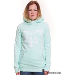 Bluza damska PIÓRKA mięta. Bluzy damskie Pakamera, z dresówki, bez kaptura. Za 169,00 zł.