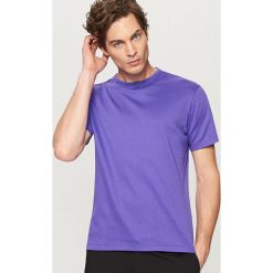 T-shirty męskie: Jednolity t-shirt – Fioletowy