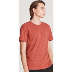 T-shirt z bawełny organicznej - Bordowy. Czerwone t-shirty męskie Reserved, s, z bawełny. Za 39,99 zł.