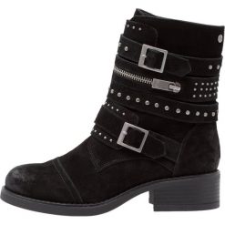 Botki damskie: DNA Footwear BV ZINZI Botki kowbojki i motocyklowe black