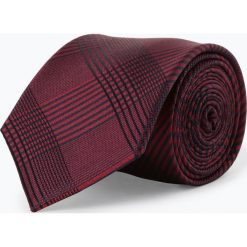 Mc Earl - Krawat jedwabny męski, czerwony. Czerwone krawaty męskie marki Mc Earl, w kratkę, z jedwabiu, eleganckie. Za 99,95 zł.