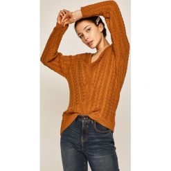 Medicine - Sweter Basic. Czerwone swetry damskie MEDICINE, s, bez wzorów, z bawełny, bez rękawów, bez kaptura. W wyprzedaży za 62,90 zł.
